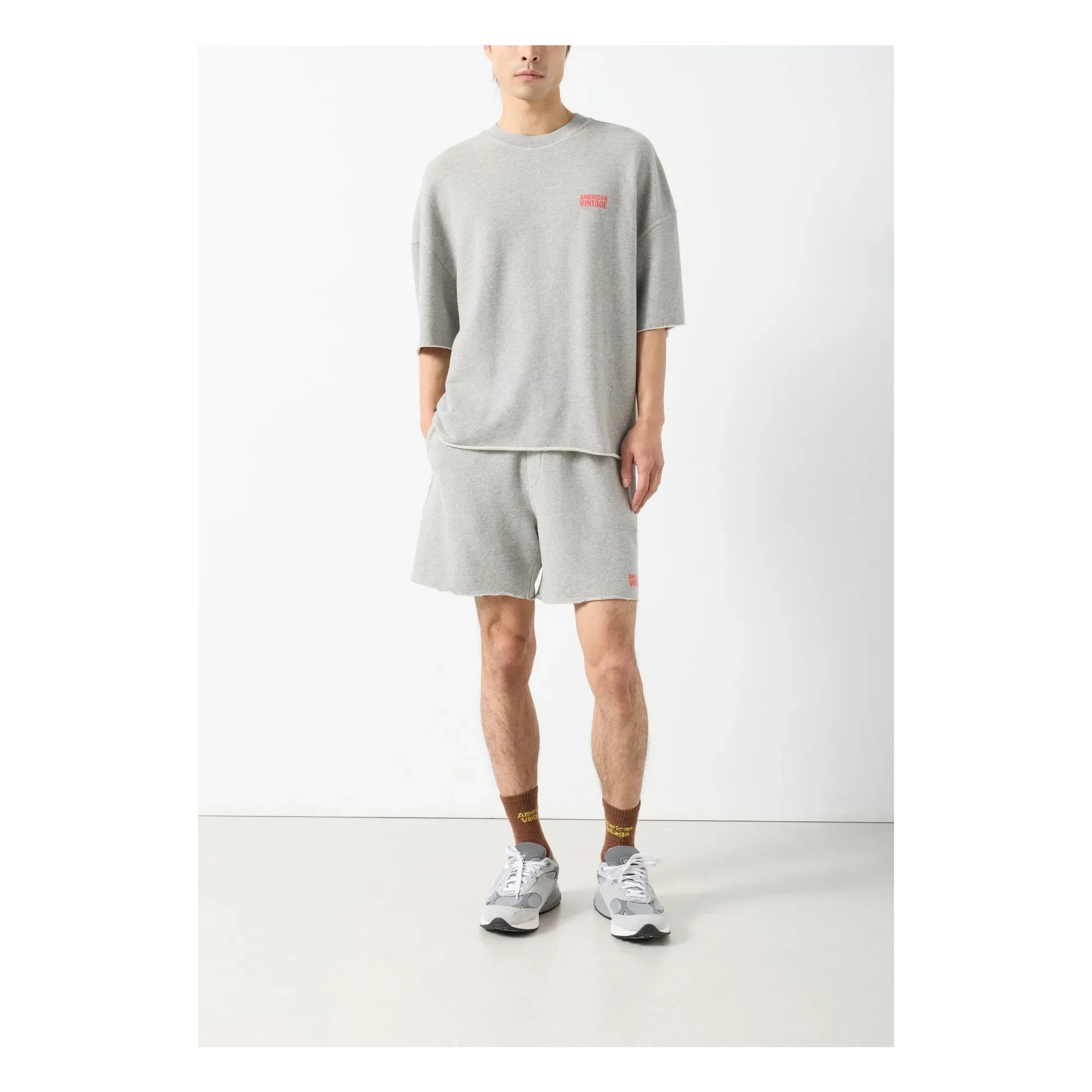 American Vintage - Rundhals-Sweatshirt | Grau meliert