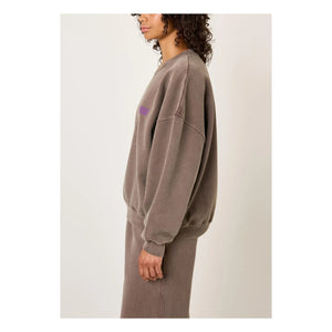 American Vintage - Plizzy Baumwoll-Sweatshirt | Braun