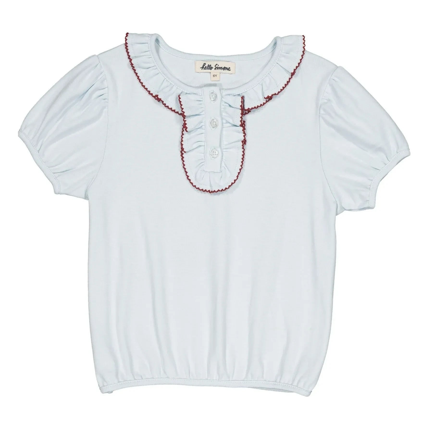 Hello Simone - Bio-Baumwoll-T-Shirt Paquerette | Hellblau