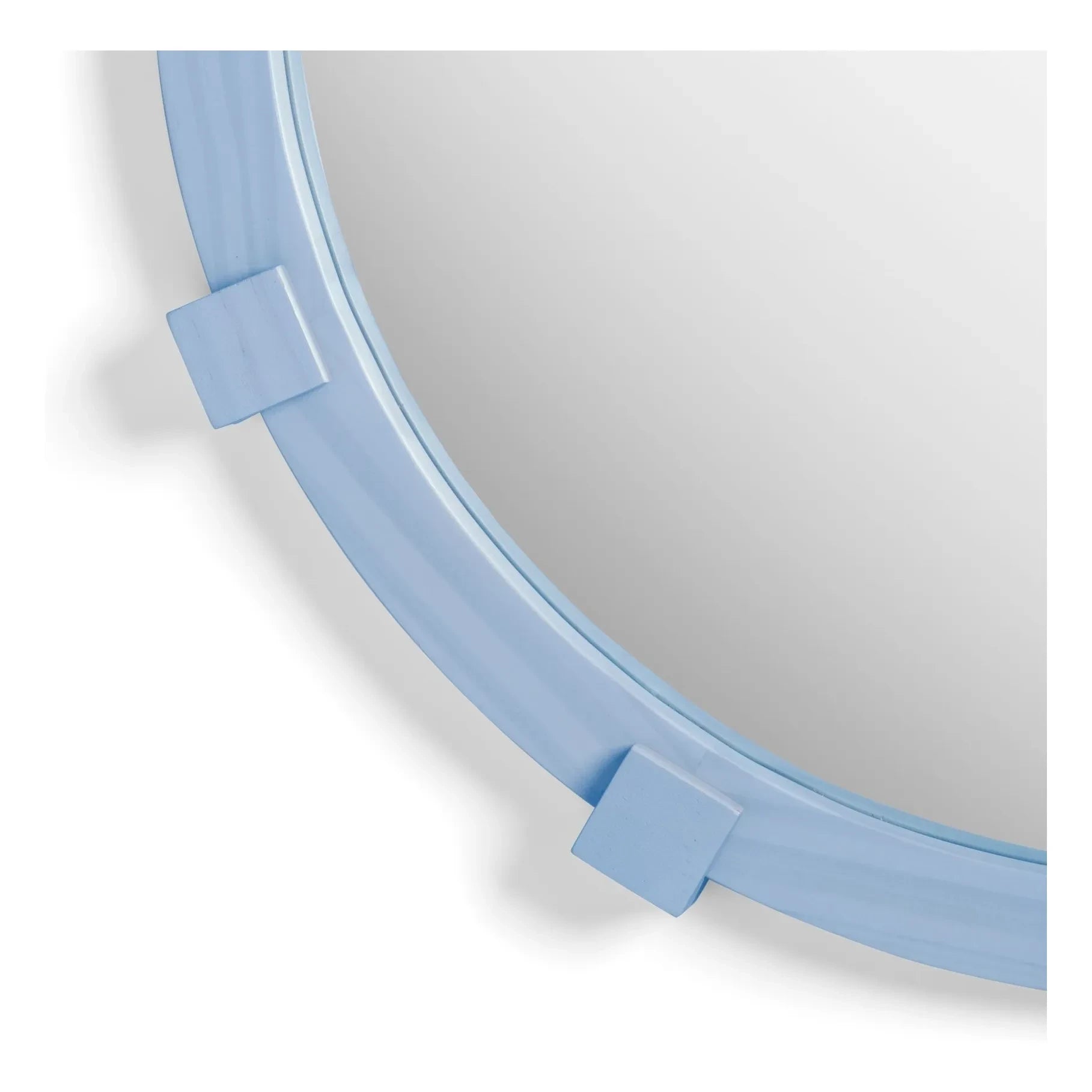 &Klevering - Chunk runder Spiegel | Blau