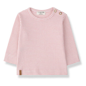 1+ in the family - Perello Geripptes T-Shirt | Altrosa