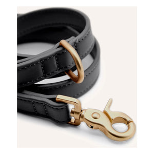 Cafide - Veganes Leder Hundehalsband | Schwarz