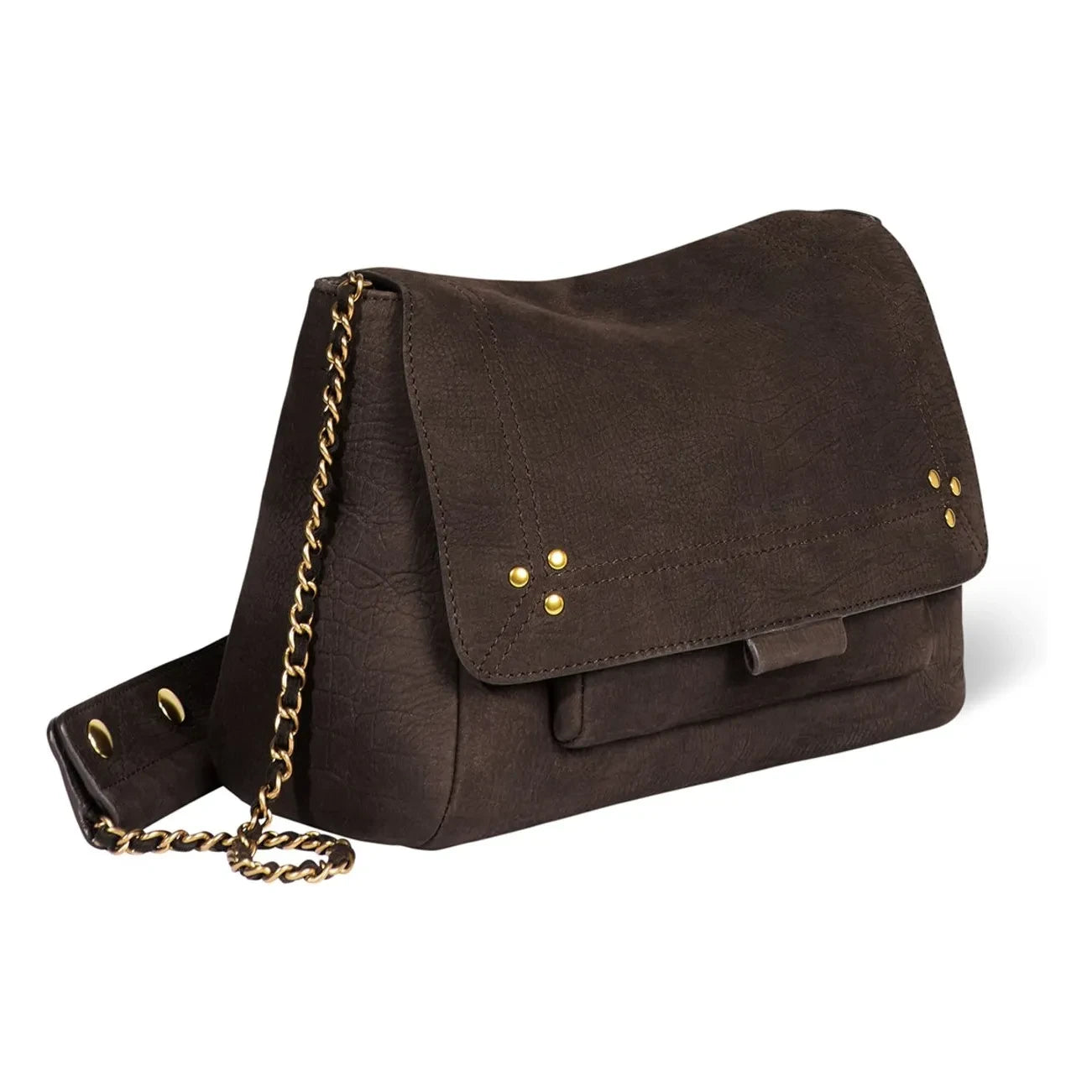 Jérôme Dreyfuss - Lulu M Taurillon Croco Tasche mit Muster | Braun