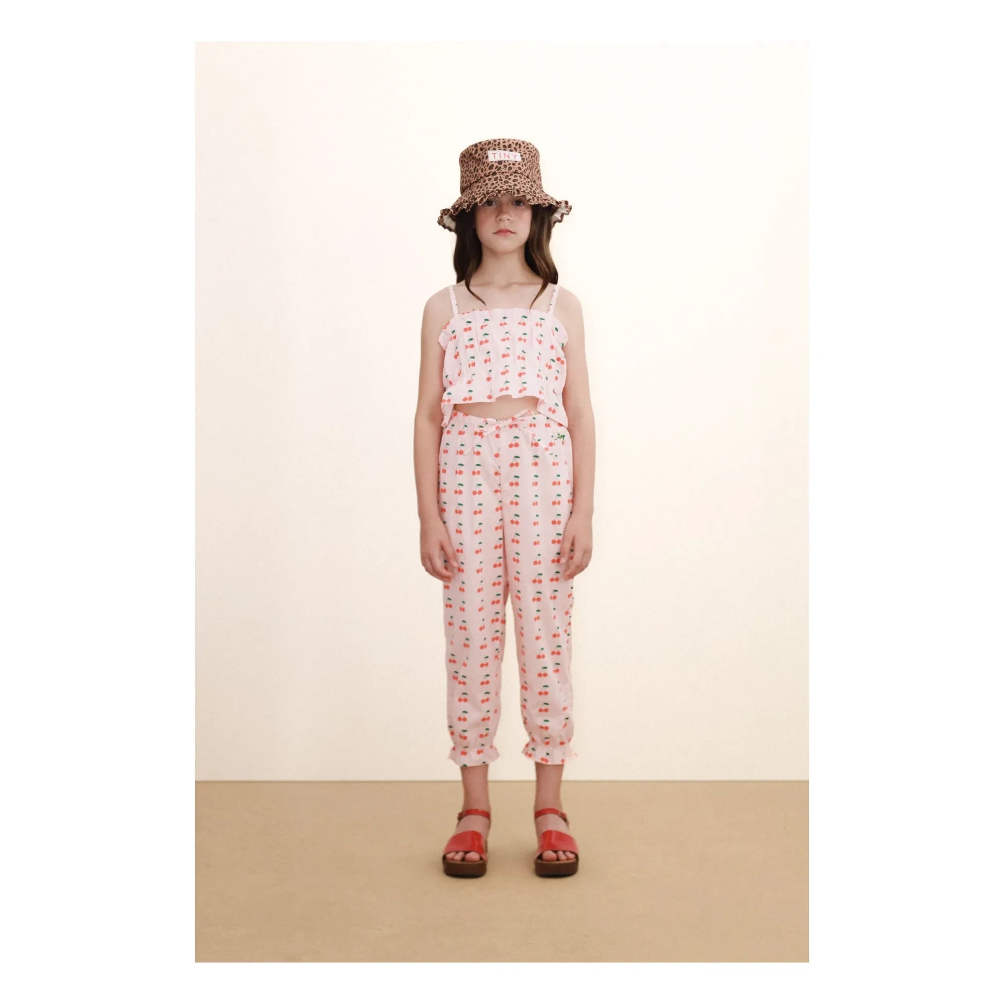 Tinycottons - Kirsche Hose | Hellrosa