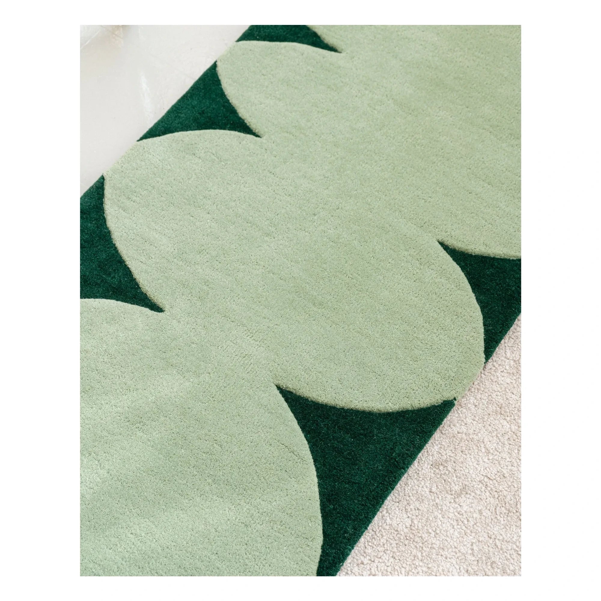 Tarta Gelatina - Springender Wollteppich | Grün