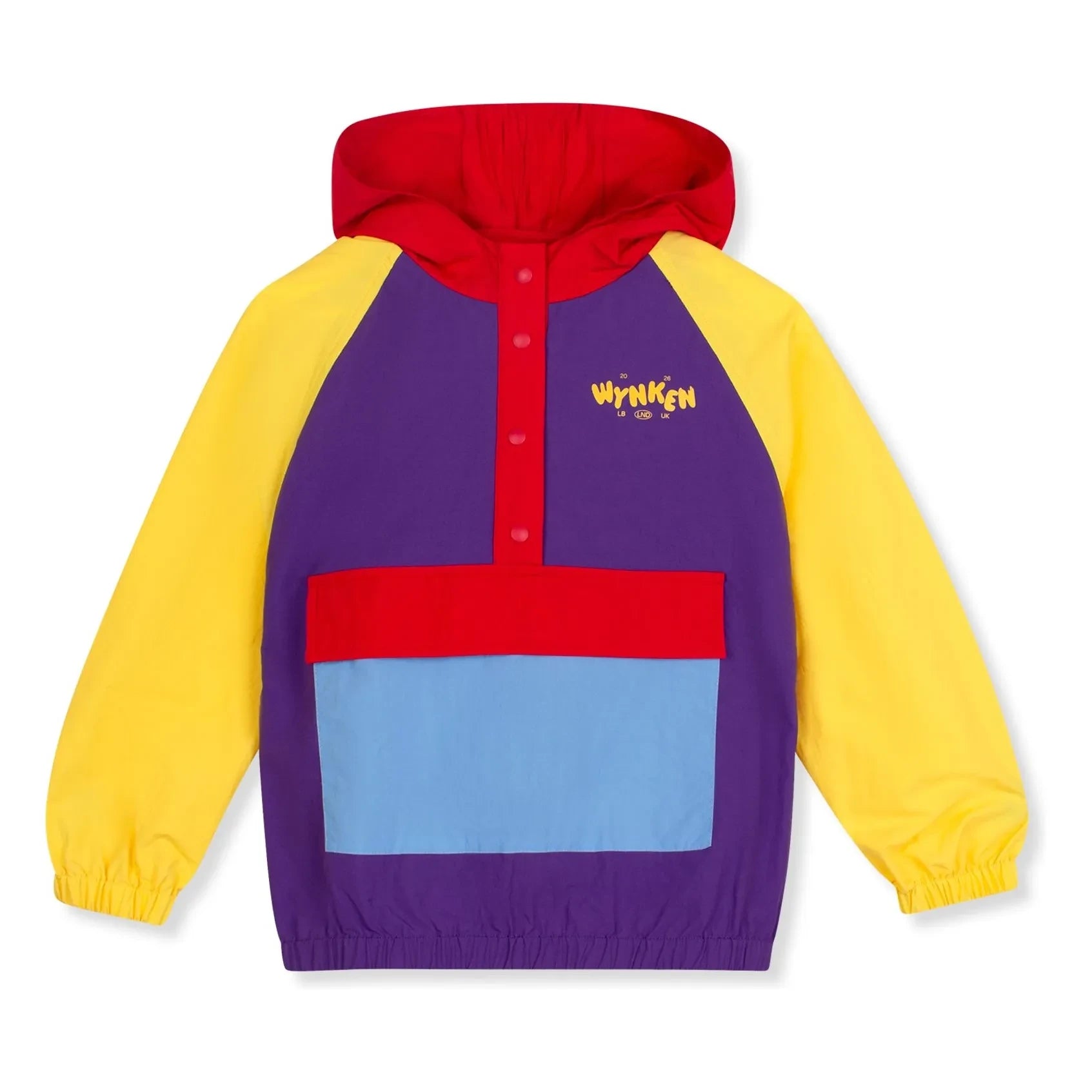 Wynken - Colorblock wasserdichte Jacke | Lila
