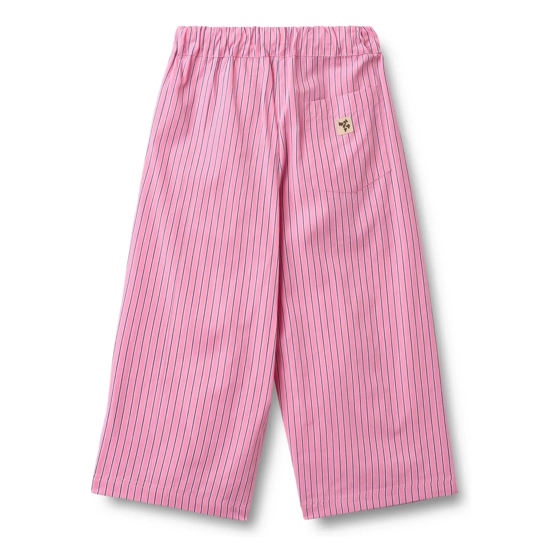 Wheat - Sasha gestreifte Hose aus Bio-Baumwolle | Rosa