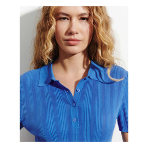 Bompard - Geripptes Poloshirt aus Baumwolle | Blau