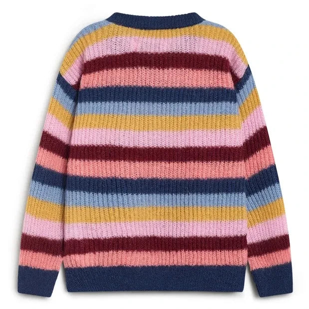 The New Society – Julia-Streifenpullover | Blau