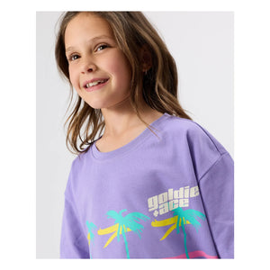 Goldie + Ace – Oversize Palm T-Shirt | Lila