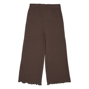 Copenhagen Colors - Modalhose mit weitem Bein | Dunkelbraun