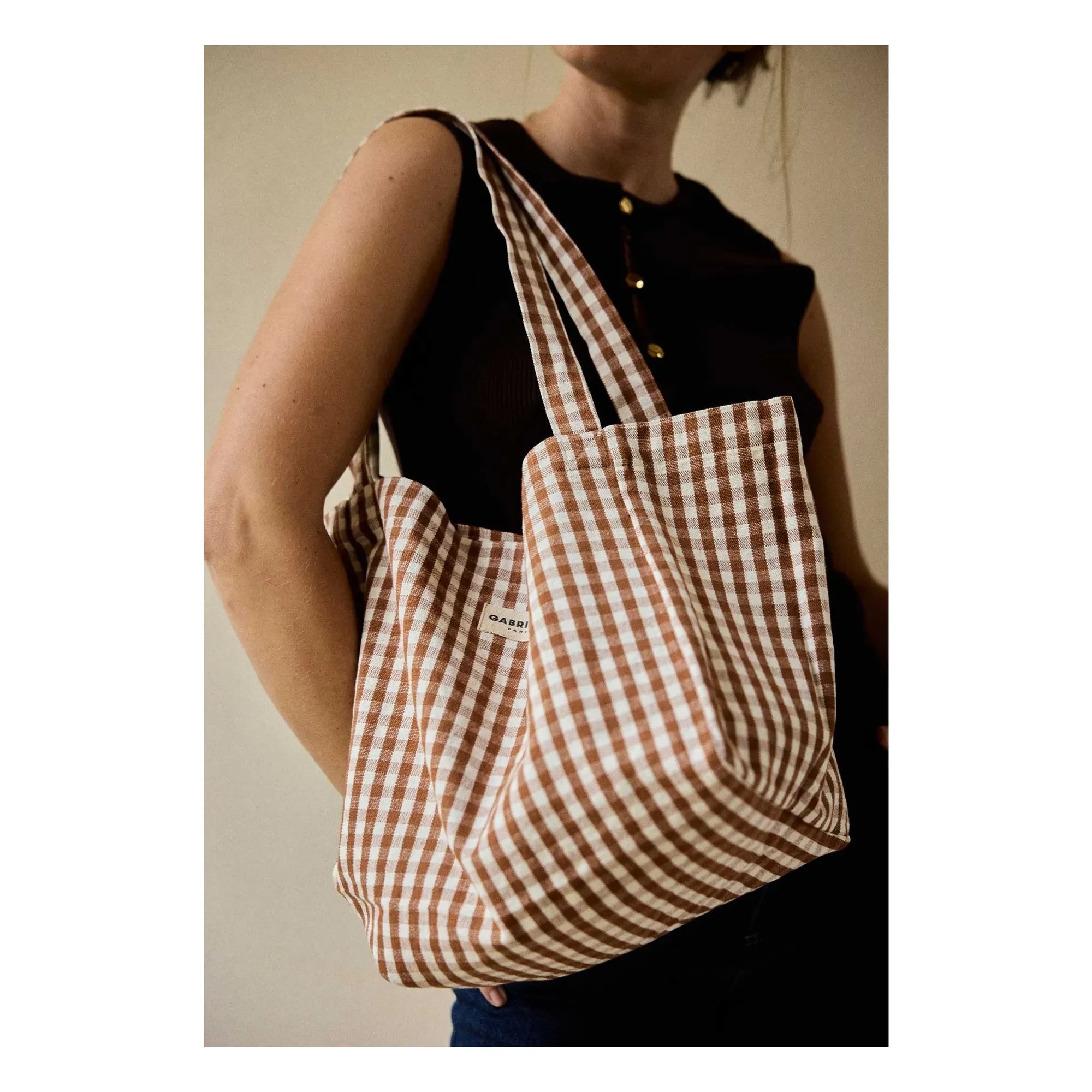Gabrielle Paris - Mocha Karo Handtasche