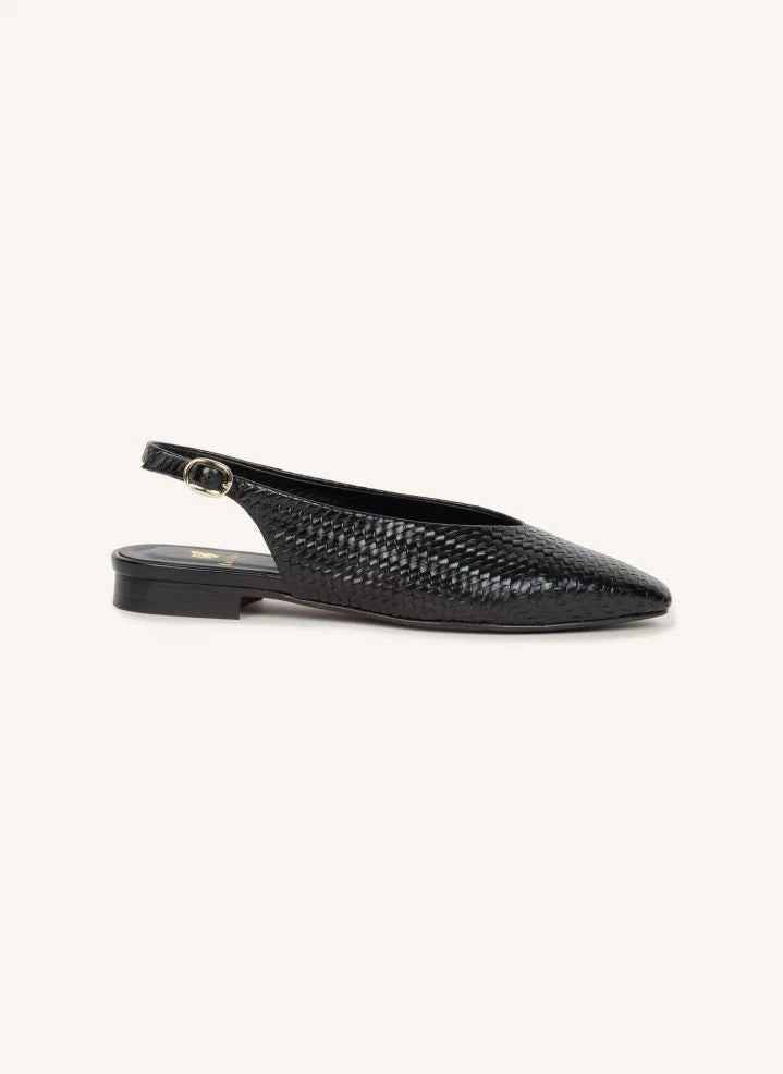 Bobbies - Anouk Strickleder Ballerinas | Schwarz