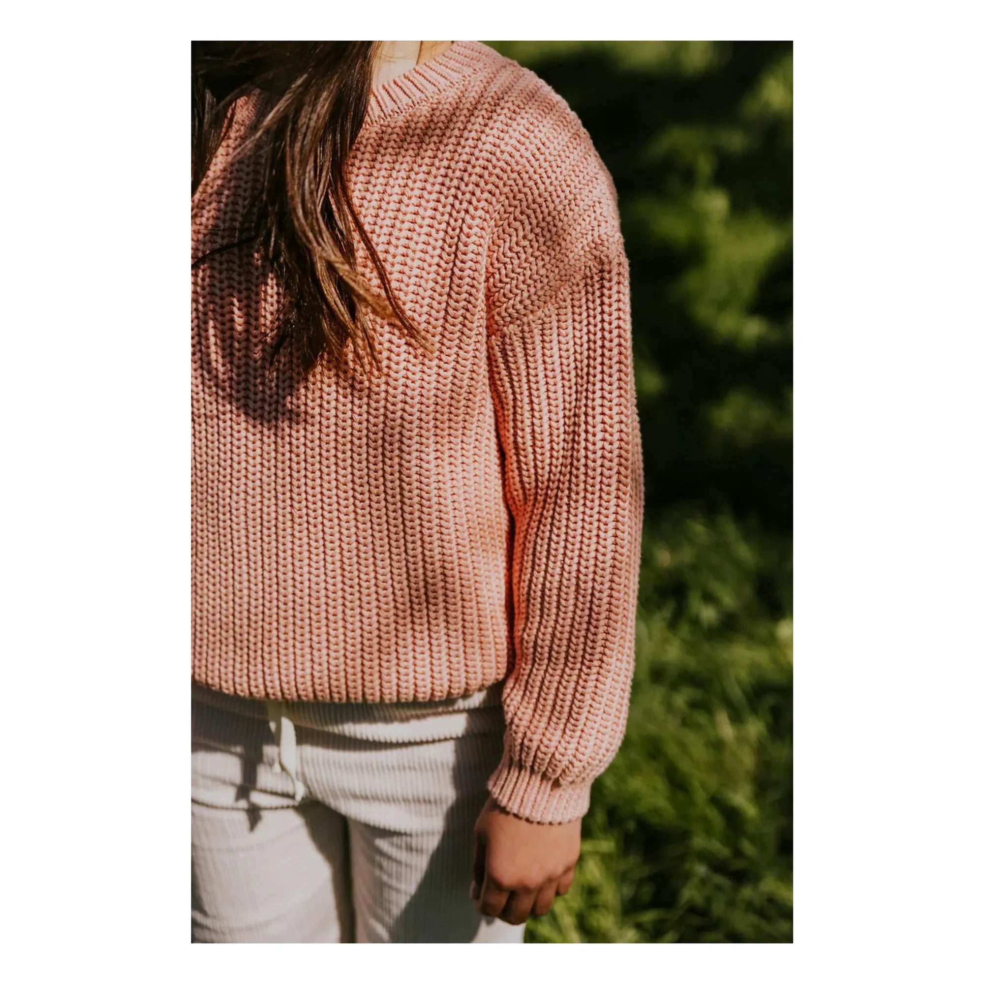 Yuki – Oversize-Pullover aus Bio-Baumwolle | Pfirsich
