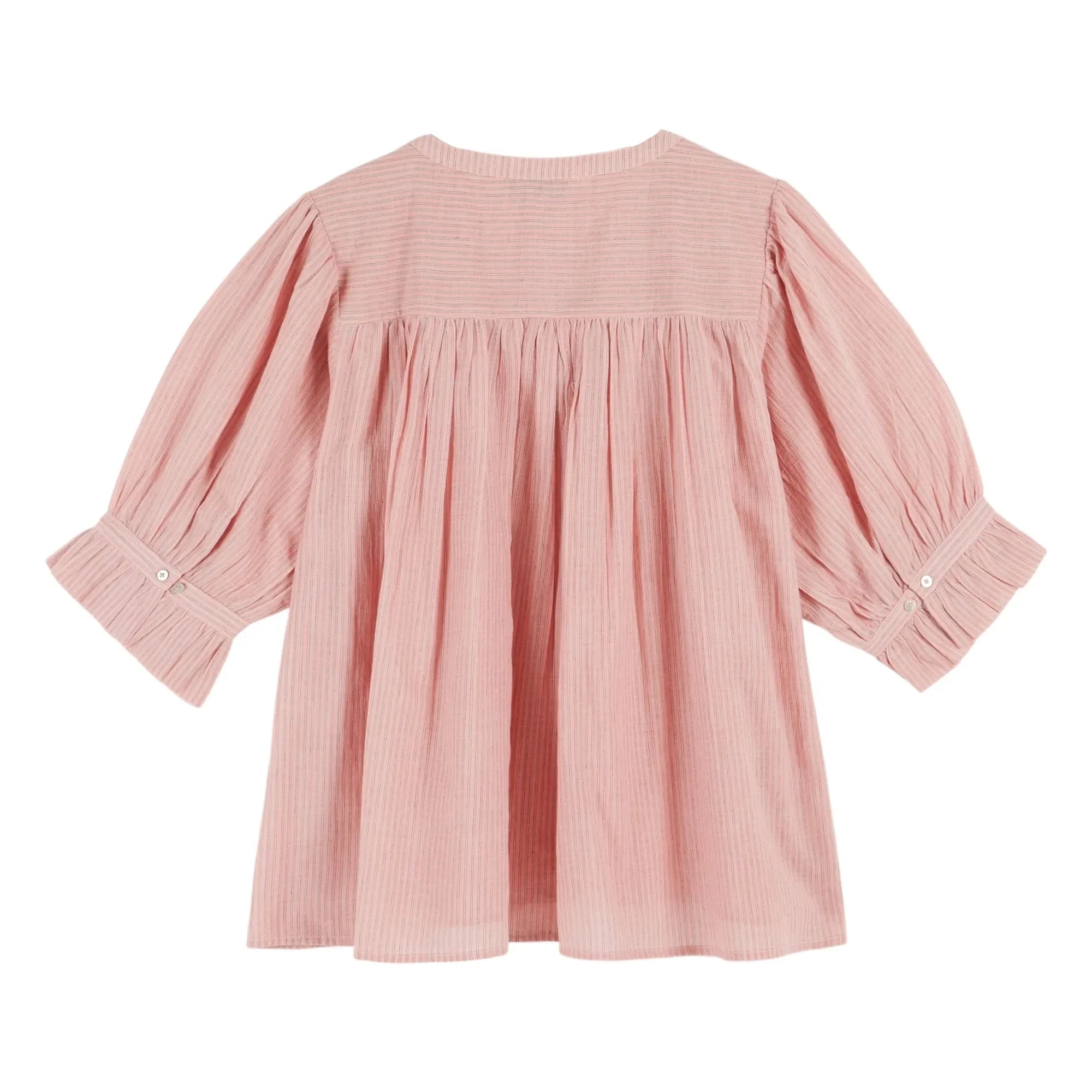 Emile et Ida - Rosa Khadi-Baumwollbluse