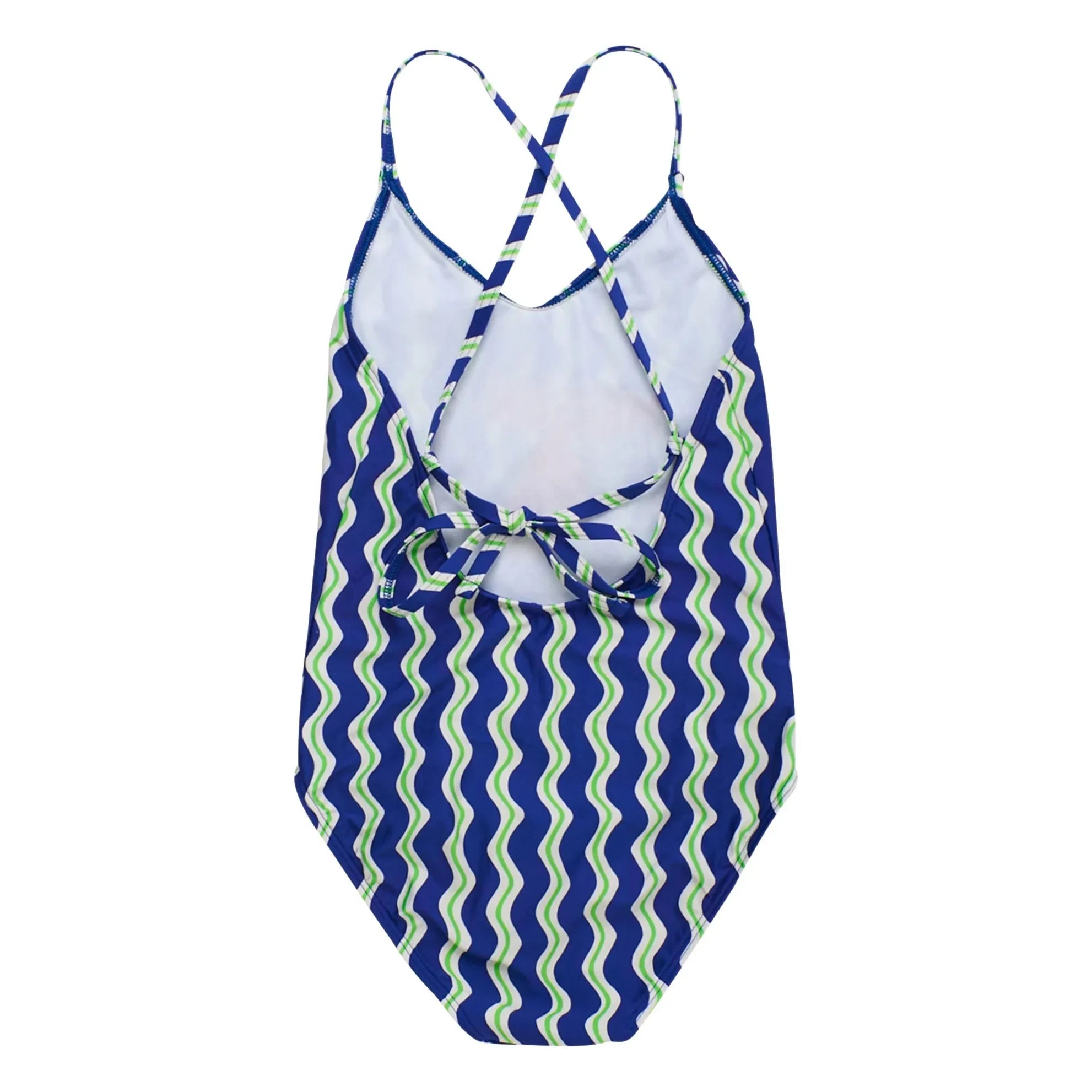 Maison Mangostan – Dalga Badeanzug Papagei | Blau