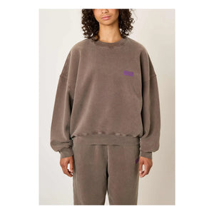 American Vintage - Plizzy Baumwoll-Sweatshirt | Braun