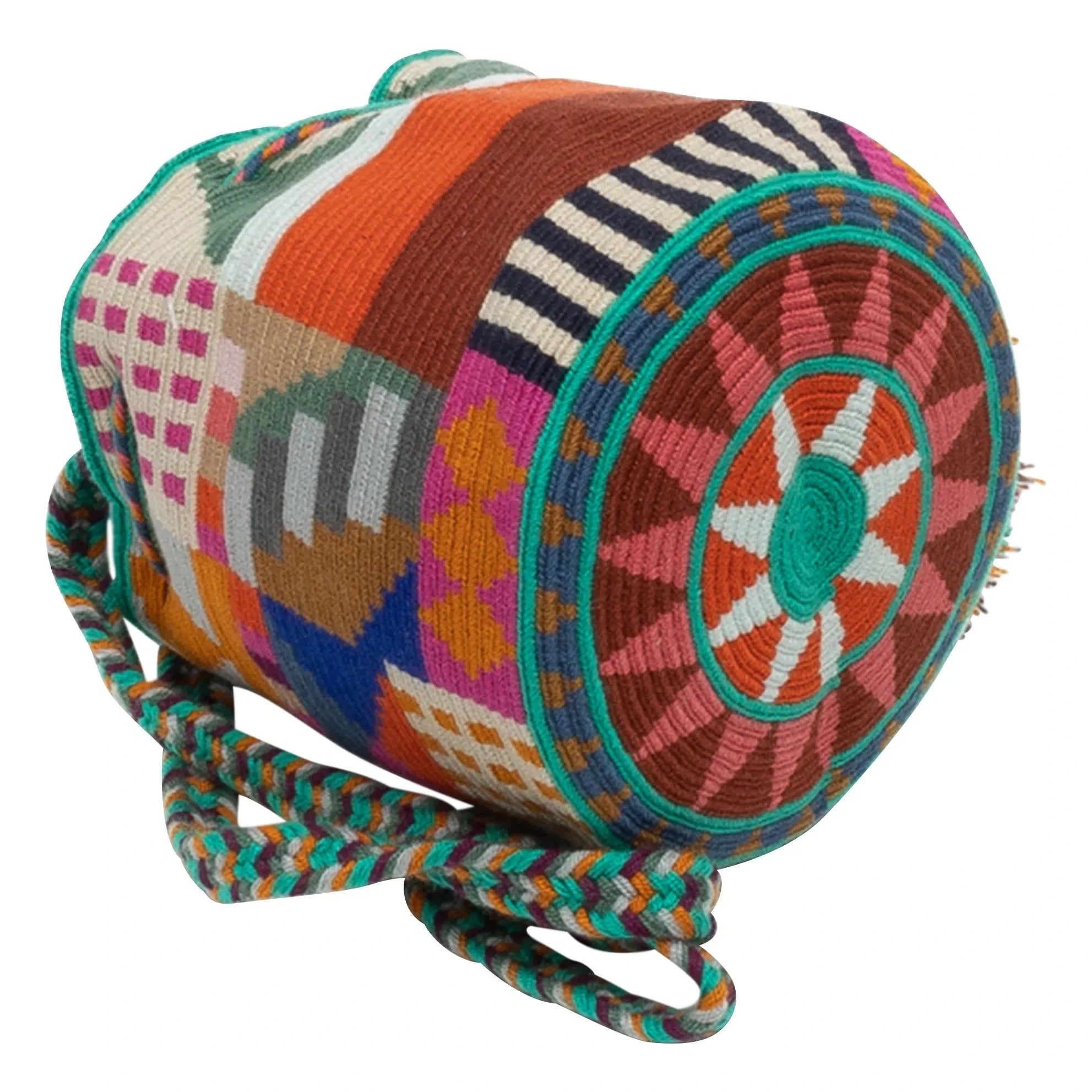 Guanabana - Mittelgroße Lion Crossbody-Tasche | Türkis