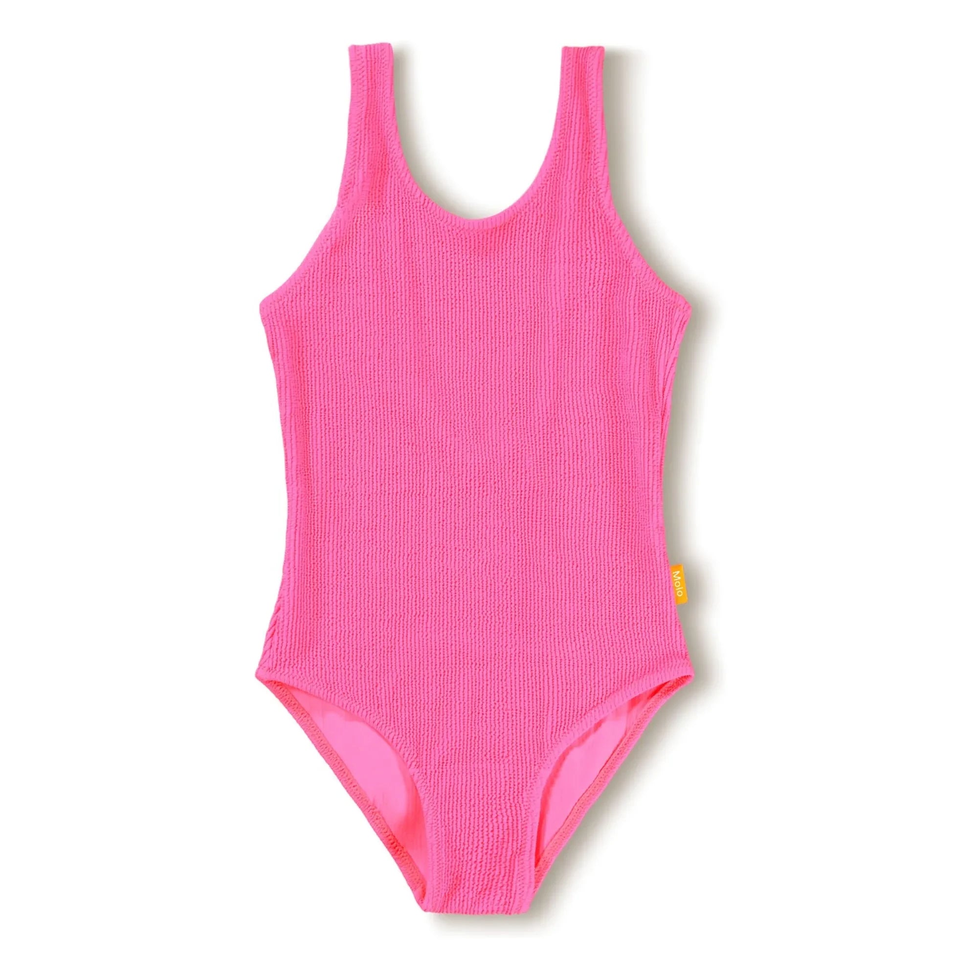 Molo - Gerippter Badeanzug Nika Krep Recycelte Fasern | Fuchsia