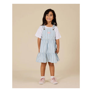 Goldie + Ace - Goldie+Ace x Smallable Exklusive Kollektion - Geblümtes Latzkleid | Blau