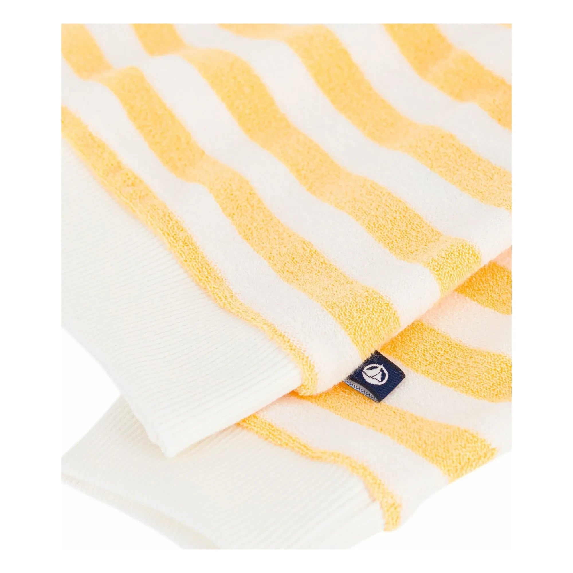 Petit Bateau - Terry Gestreiftes Sweatshirt | Gelb