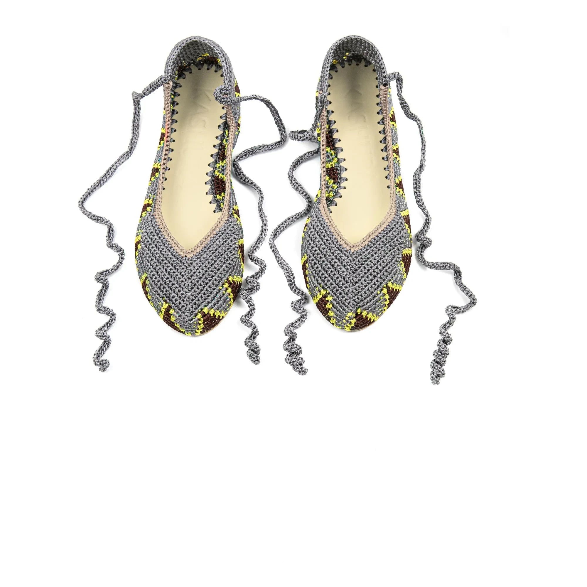 Kashura - Hohe Ballerinas Poppy Grau | Grau