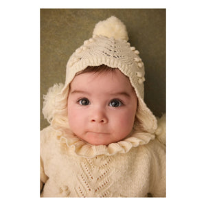 Louise Misha - Elvina Volantkragen Pullover | Creme