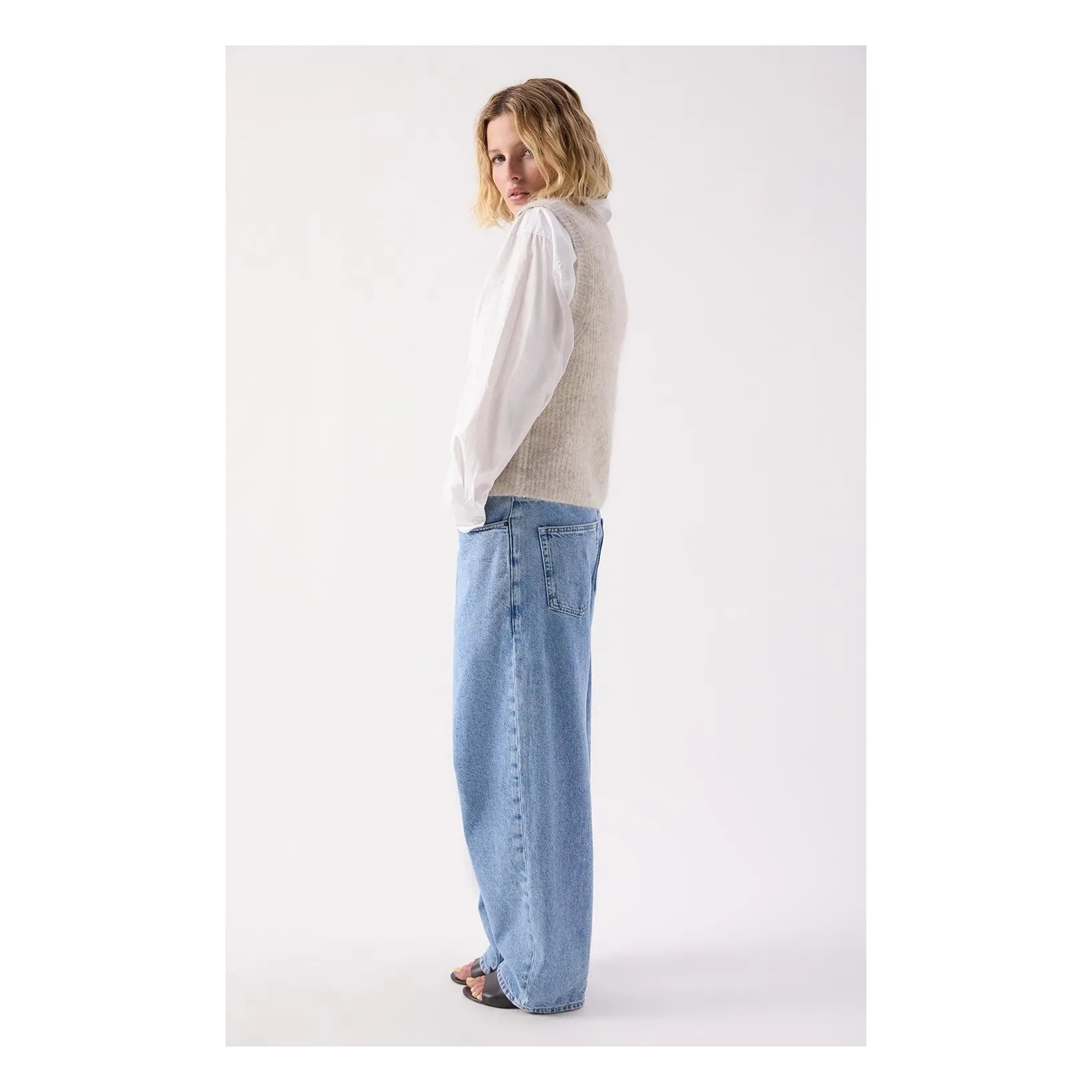 American Vintage - East Alpaca Hırka | Gri melanj