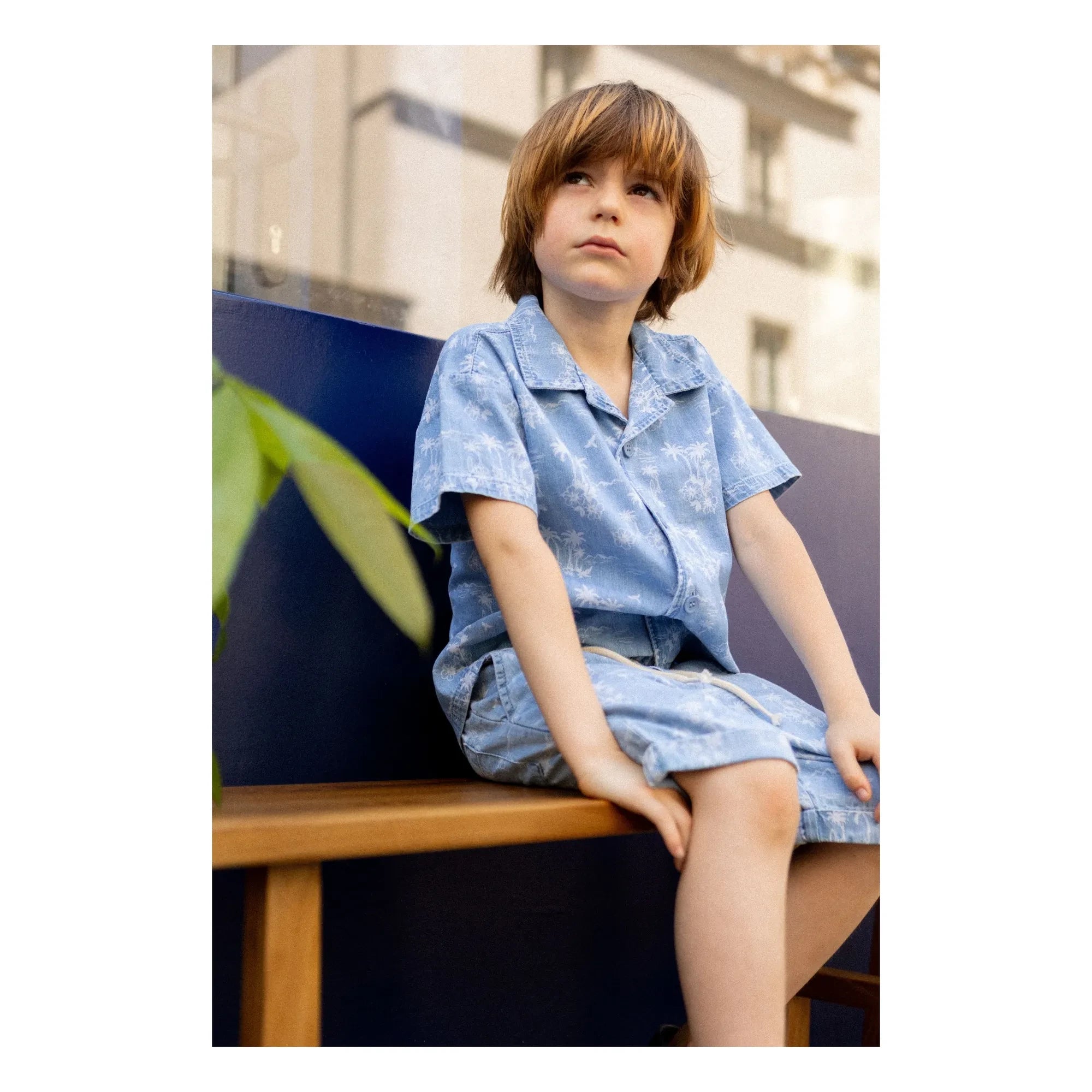 Louis Louise - Denim Bermuda Soho Hawaii | Hellblau