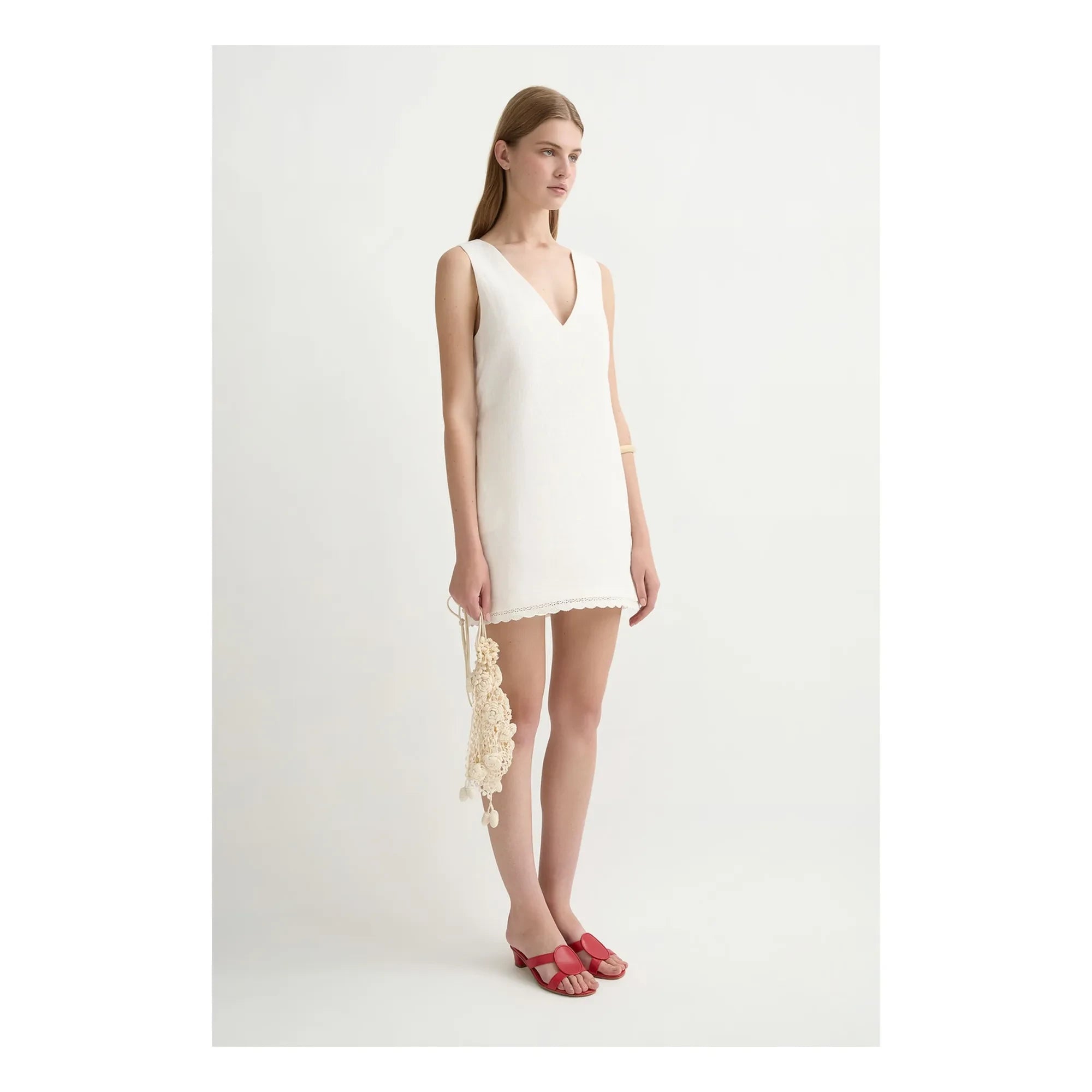 Posse - Effi Leinenkleid | Creme