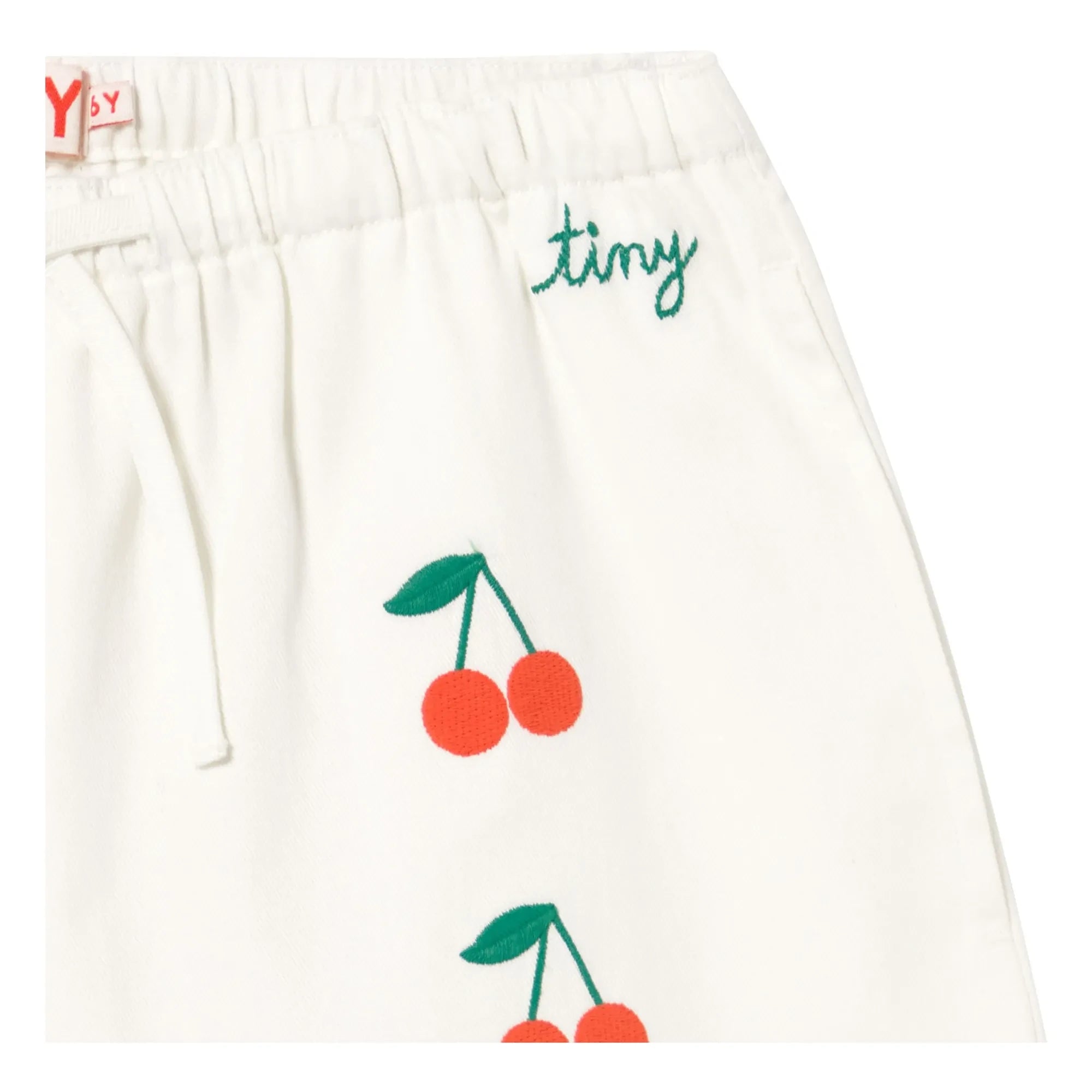 Tinycottons - Kurze Kirschen Twill | Weiß