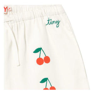 Tinycottons - Kurze Kirschen Twill | Weiß