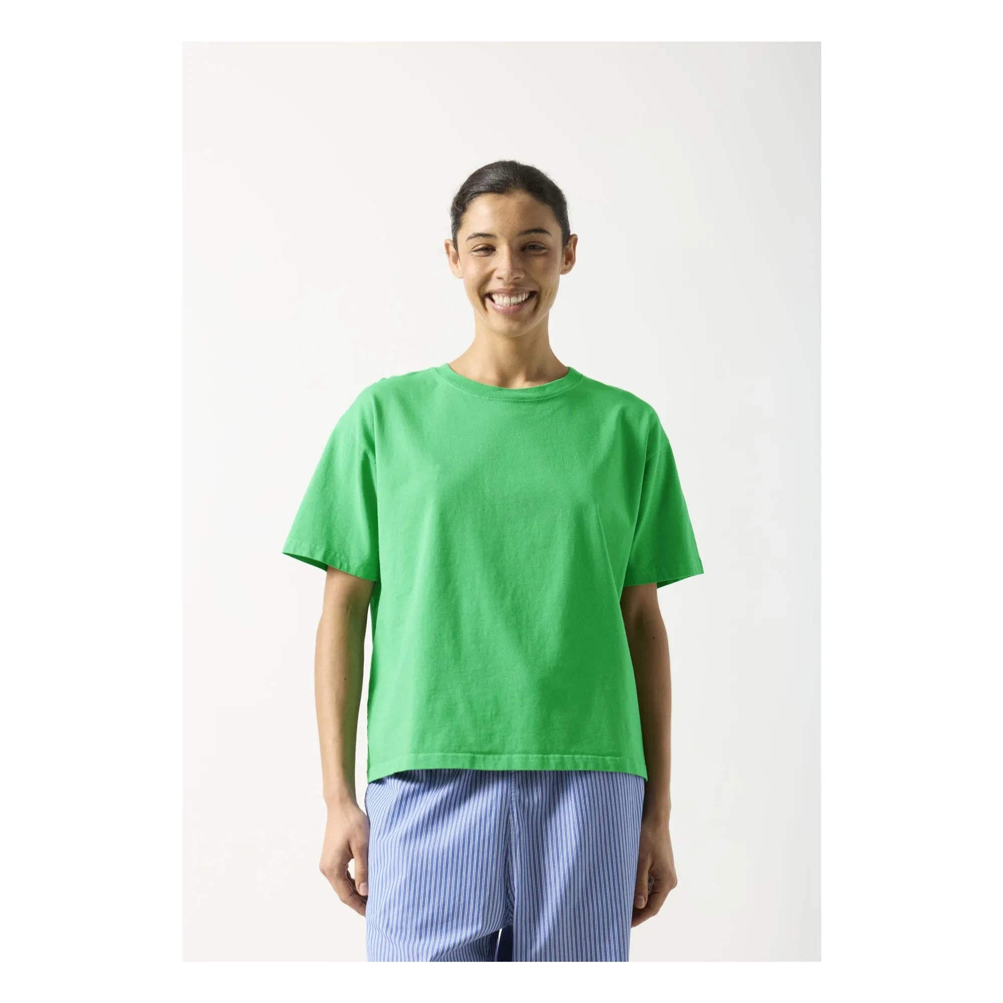 American Vintage - Fizvalley Baumwoll-T-Shirt | vert palmier