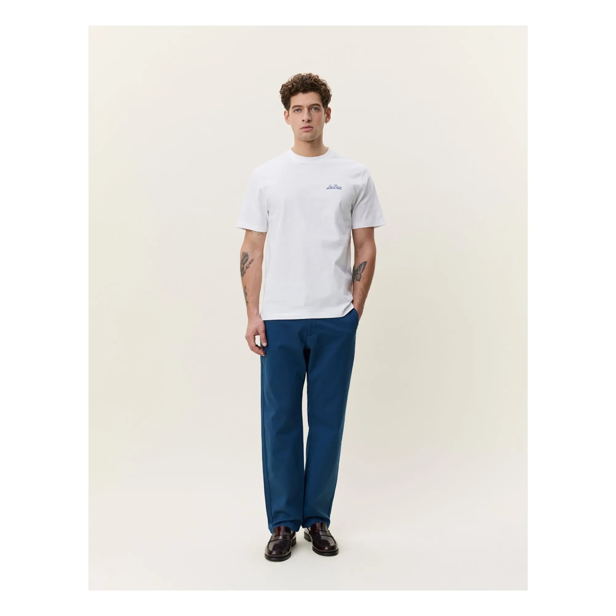 Les Deux - Blumenstrauß T-Shirt | Weiß