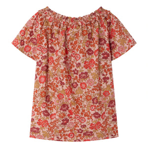 Bonpoint - Goldia Fleurie Bio-Baumwollbluse | Puderrosa