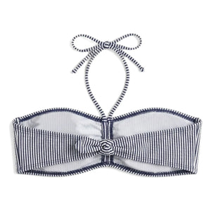 Smallable Damen - Gestreiftes Abbie-Bikini-Oberteil | Marineblau