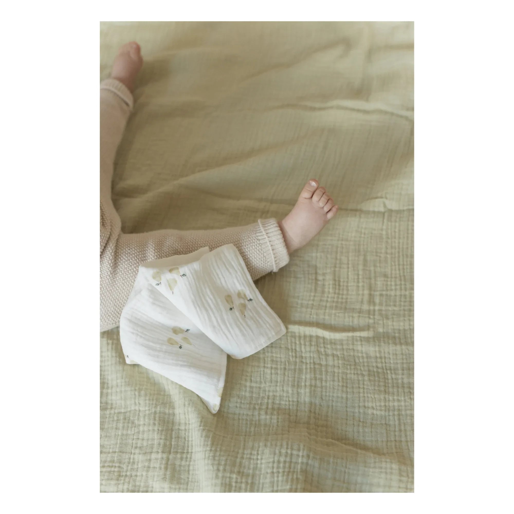 Soft Spot - Bio-Baumwoll-Pucktuch | Erbse