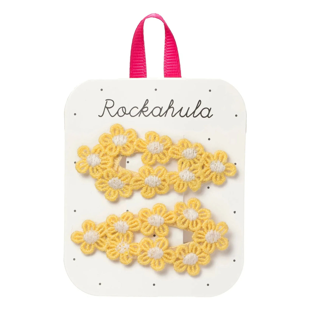 Rockahula Kids - 2er Set Blumen-Haakchen-Stäbchen | Gelb