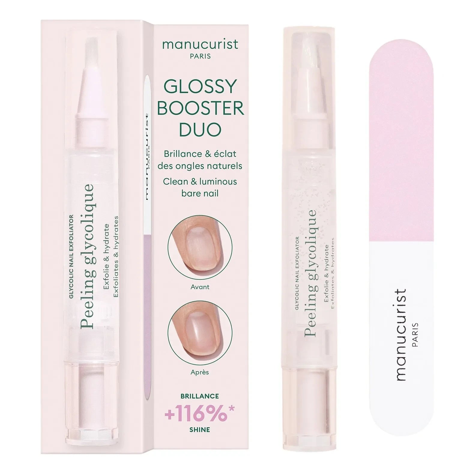 Manucurist - Glossy Booster Pflege- und Glanz-Set - 30 g