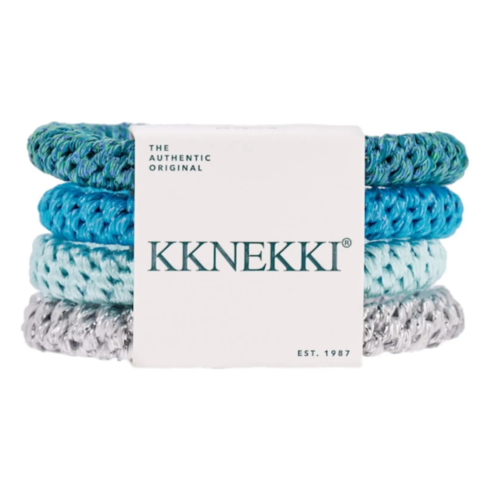 Bon Dep - 4er-Set Kknekki 64 Scrunchies | Blau