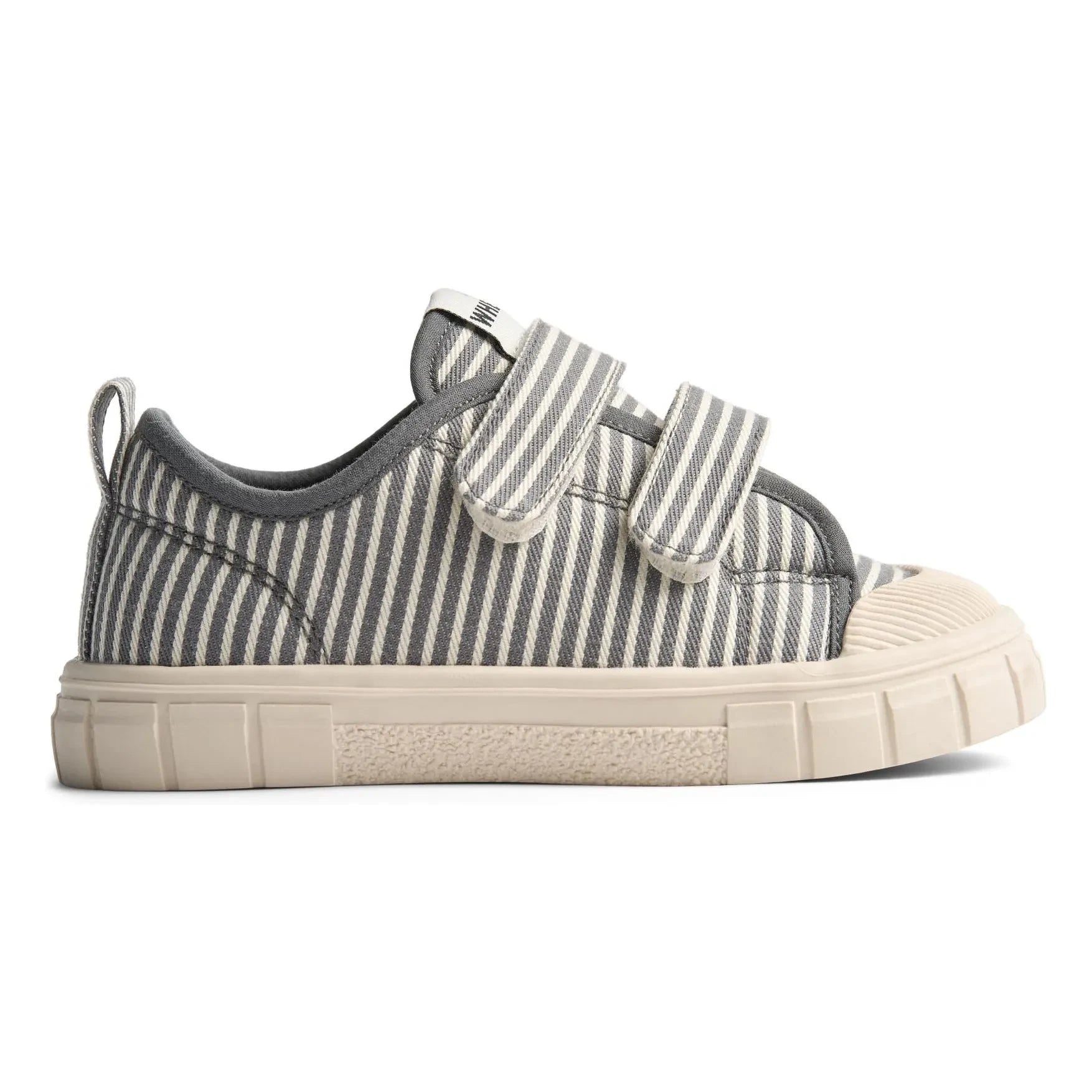 Wheat - Bobbie Gestreifte Sportschuhe mit Klettverschluss | Grau