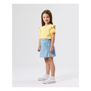 Goldie + Ace - Erdbeer Chambray Rock | Blau