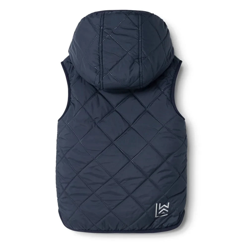 Liewood - Diana Sherpa-Ärmellose Jacke, hergestellt aus recycelten Fasern | Nachtblau