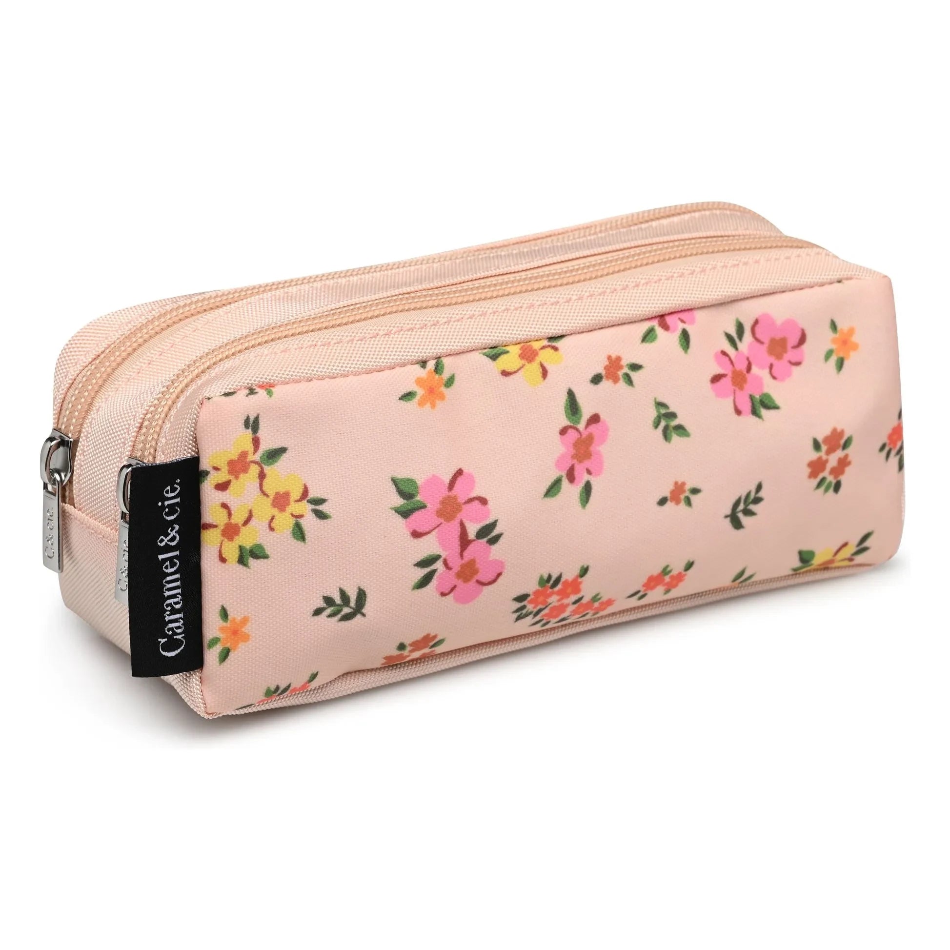 Caramel & Cie – Liberty Doppel-Federmäppchen | Rosa