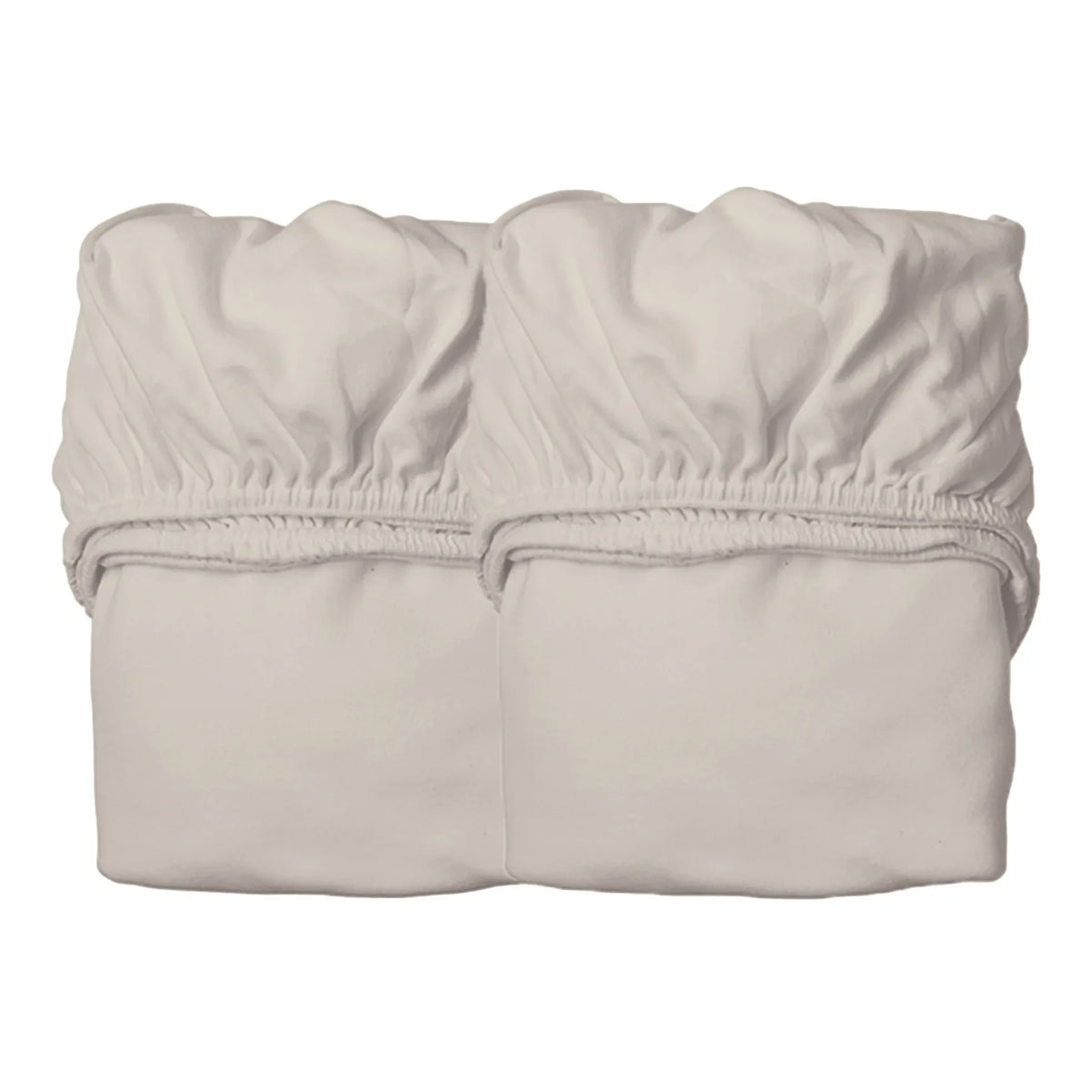 Leander - Spannbettlaken aus Bio-Baumwolle - 2er-Set | Beige