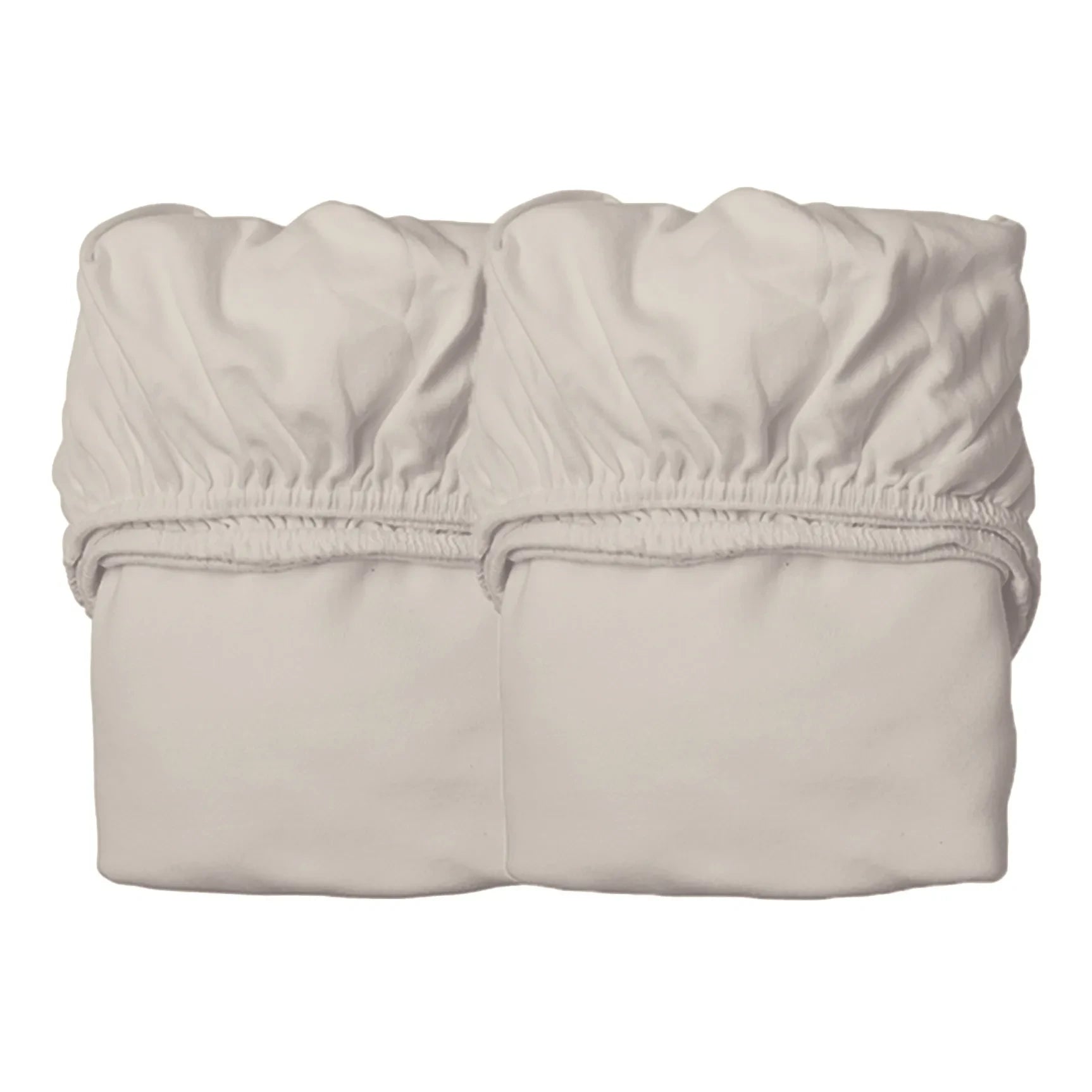 Leander - Spannbettlaken aus Bio-Baumwolle - 2er-Set | Beige
