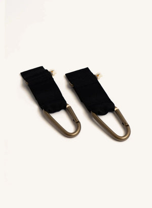 Konges Sløjd - Kinderwagen-Clips - 2er Set | Schwarz
