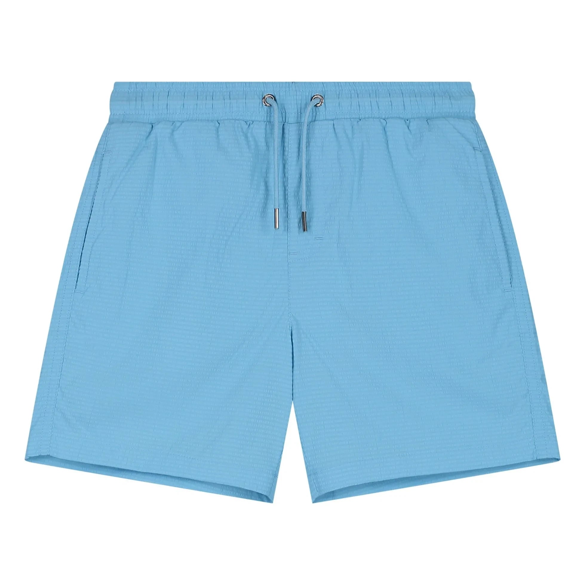 Beachlife - Uni Strukturierte Badeshorts | Hellblau