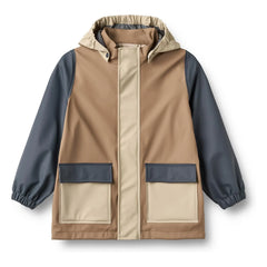 Weizen - Recycelte Faser wasserdichte Jacke | Beige
