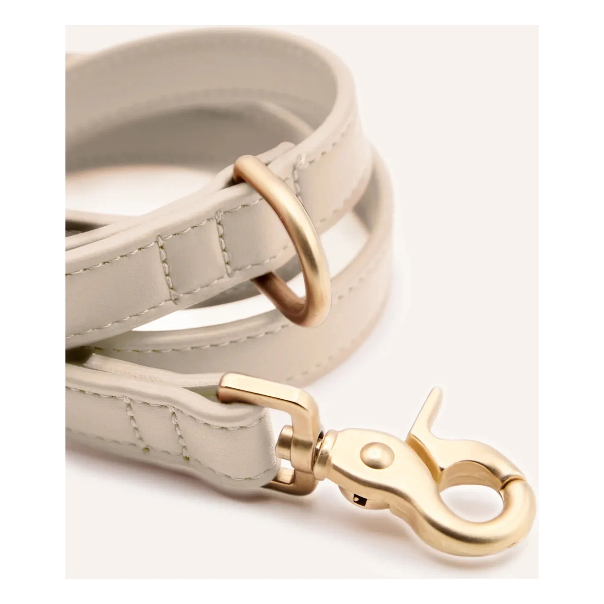 Cafide - Veganes Hundehalsband aus Leder | Beige